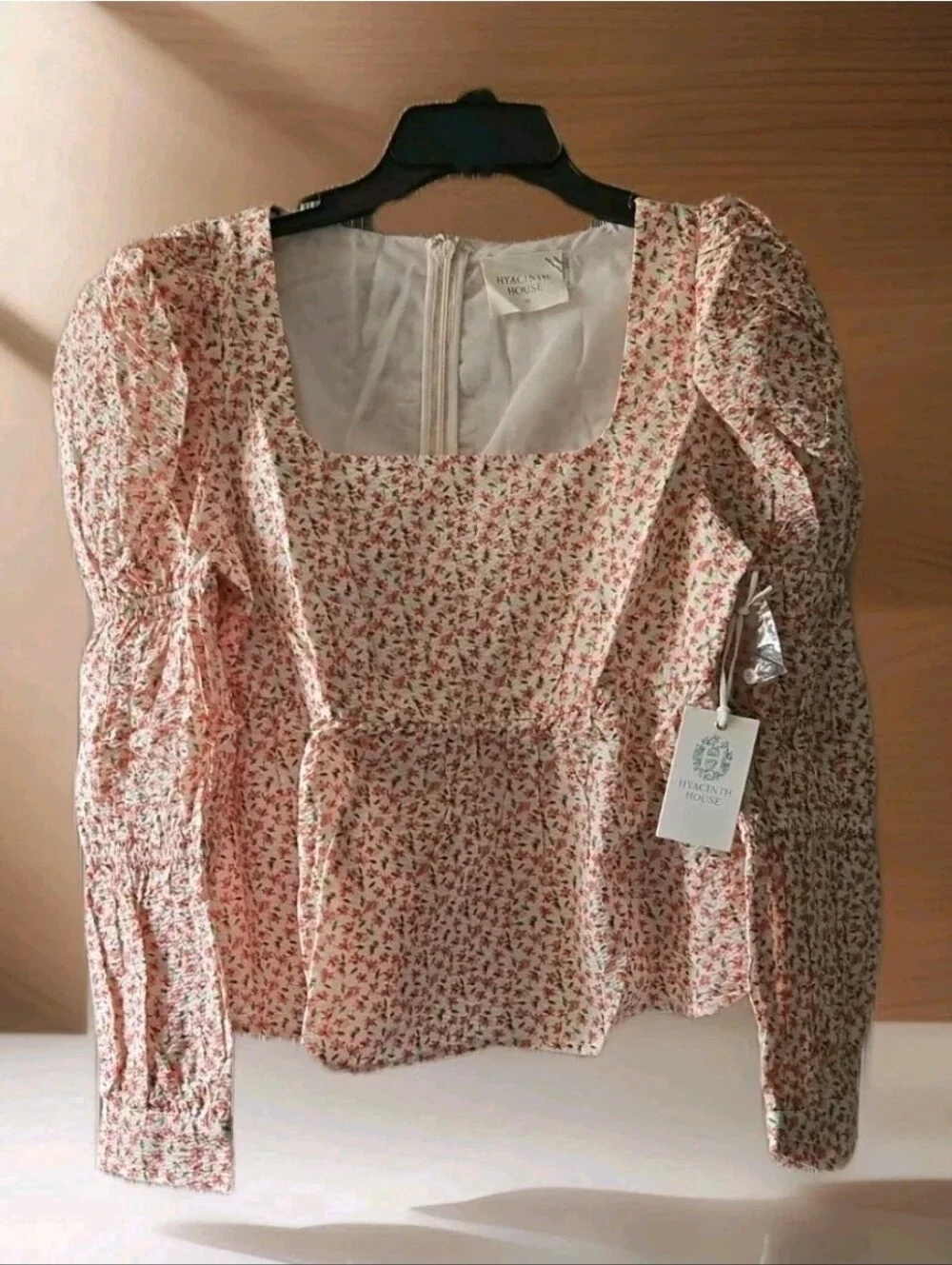 NWT Tuckernuck Hyacinth House Clemons Floral‎ Puff Sleeve Blouse XS
